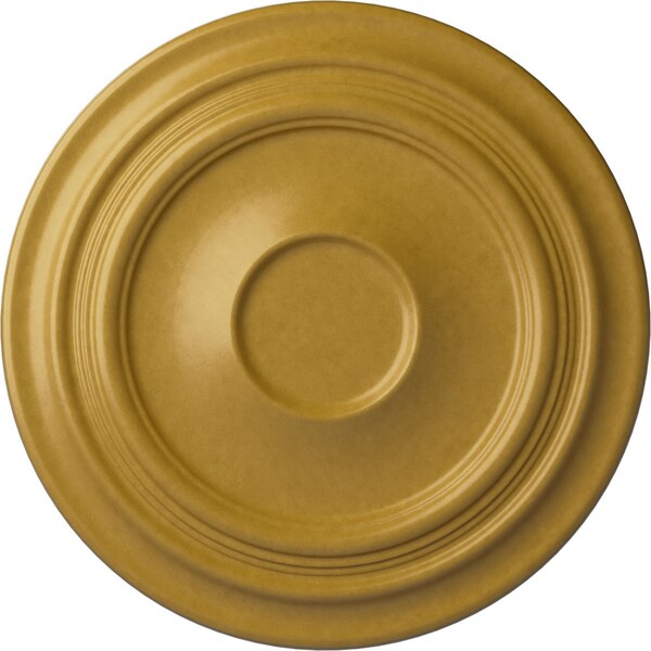 Ekena Millwork Traditional Ceiling Medallion (Fits Canopies up to 5 1/2"), 24 3/8"OD x 1 1/2"P, Iridescent Gold CM24TRIGS - main